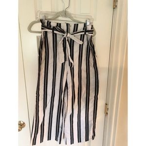 H&M High-waisted wide leg flare pants